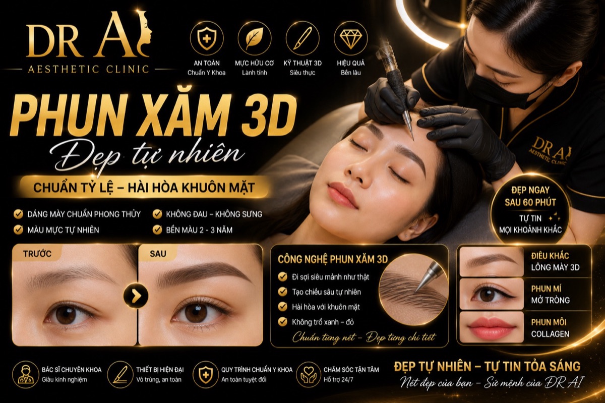 Phun xăm thẩm mỹ DR AI