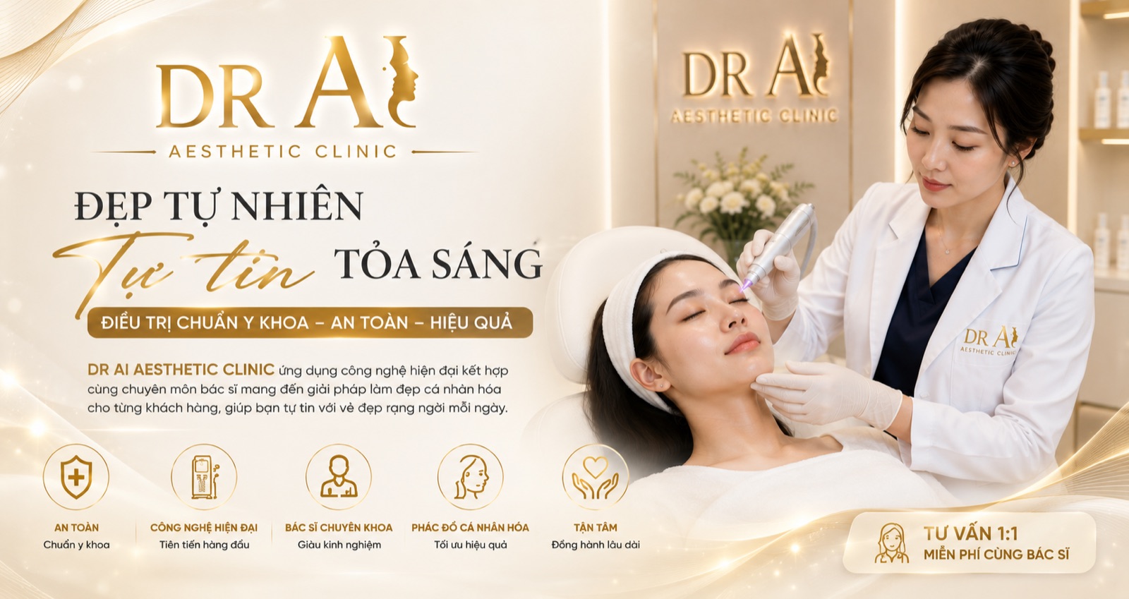 DR AI Aesthetic Clinic, Đẹp tự nhiên, tự tin tỏa sáng, điều trị chuẩn y khoa